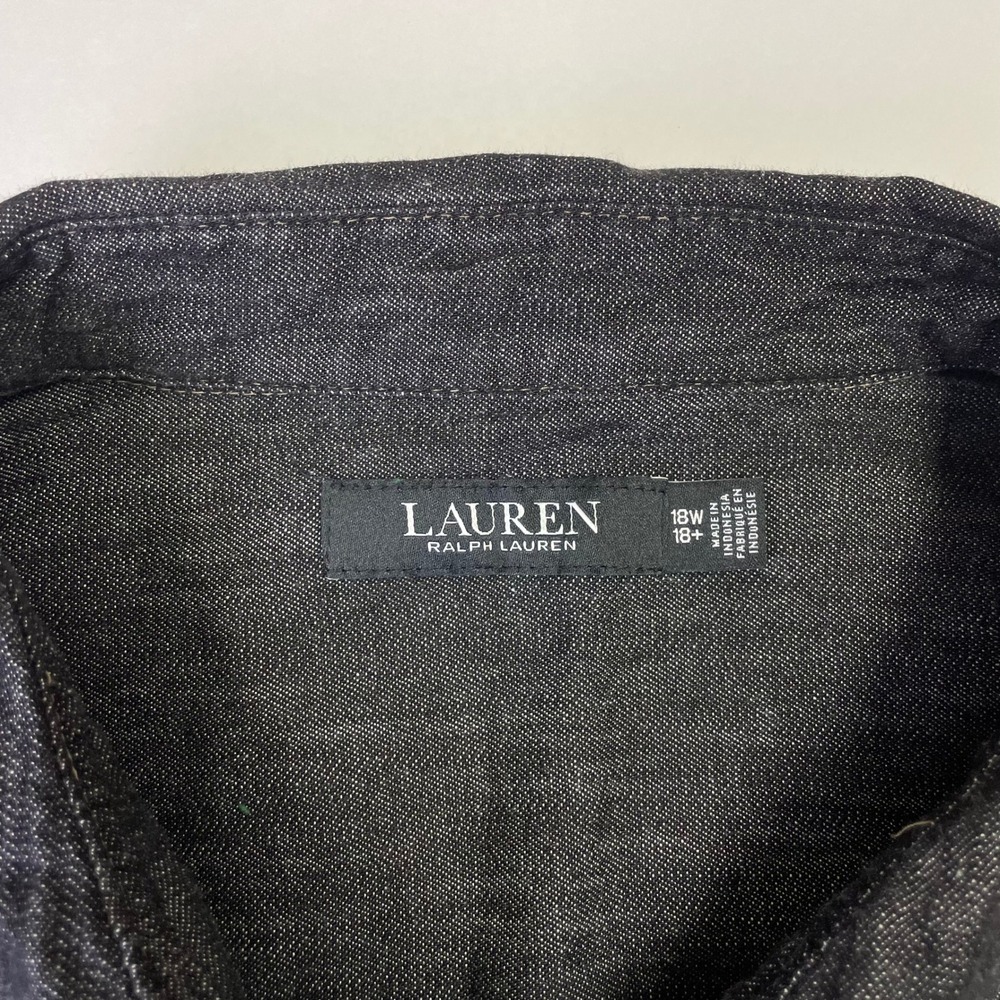 Lauren Ralph Lauren Dark blue Denim Midi Shirt Dress - Picture 6 of 12